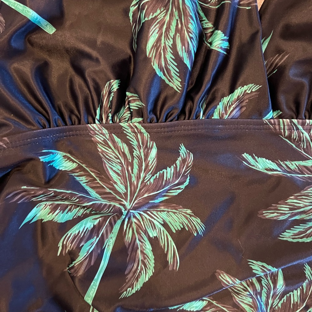 Palm Tree One Piece Bathing Suit View 3